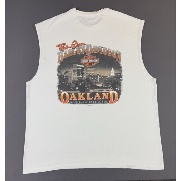 Vintage Y2K Harley Davidson Oakland California Screw It Let's Ride Pocket Shirt - Picture 1 of 10